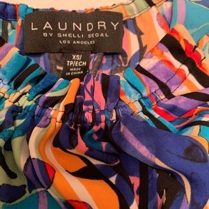 laundry Shelly Segal multi colored sleeveless top